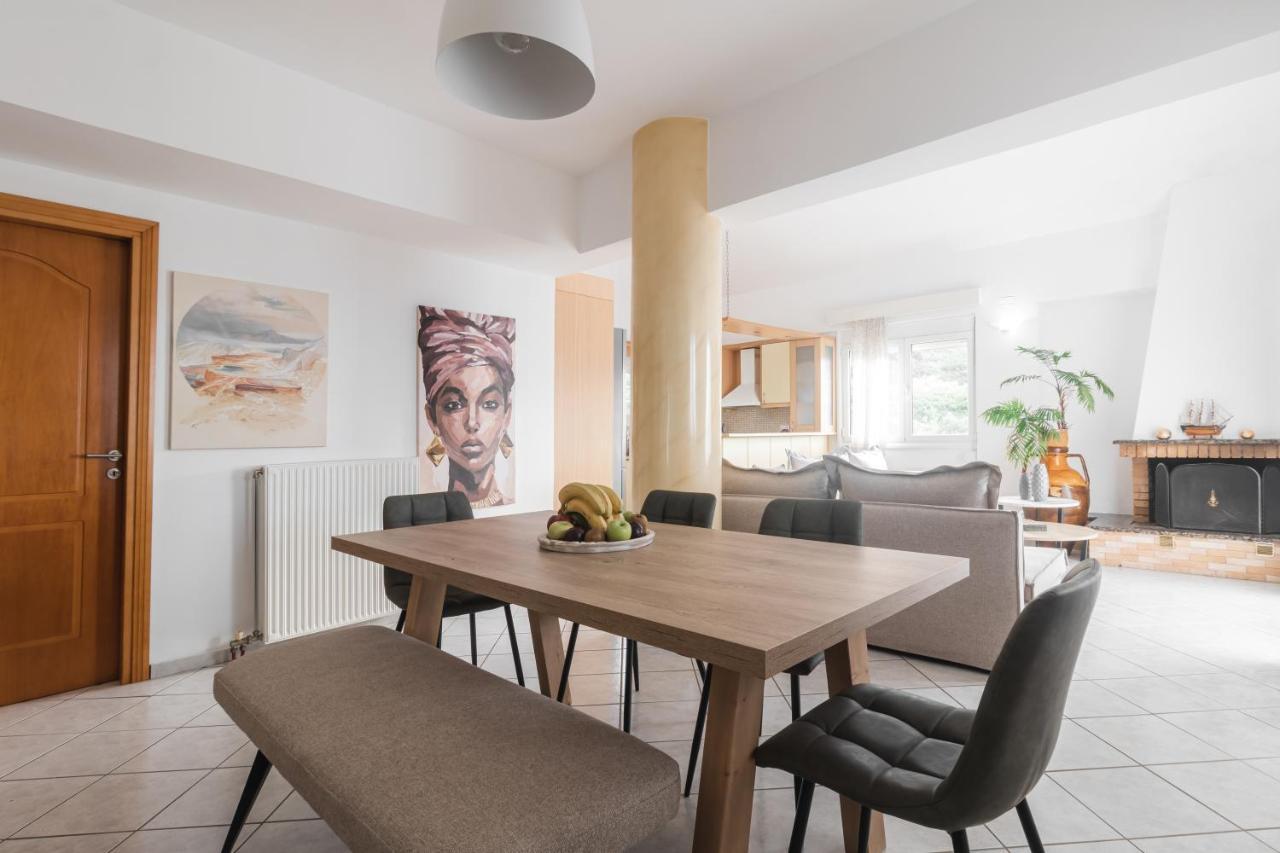 Villa Ventus, 40Sqm Private Pool & Hot Tub! Roussospítion Exteriör bild