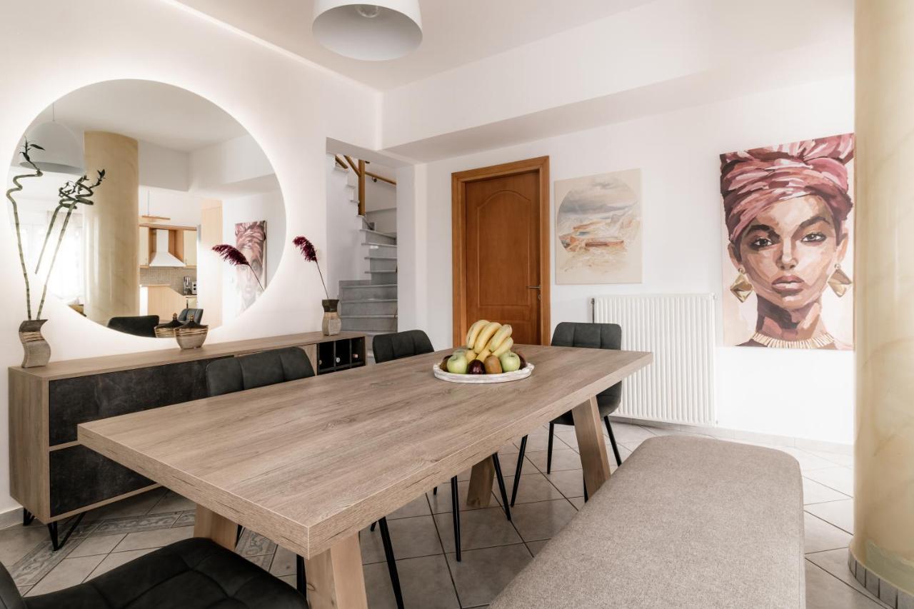 Villa Ventus, 40Sqm Private Pool & Hot Tub! Roussospítion Exteriör bild